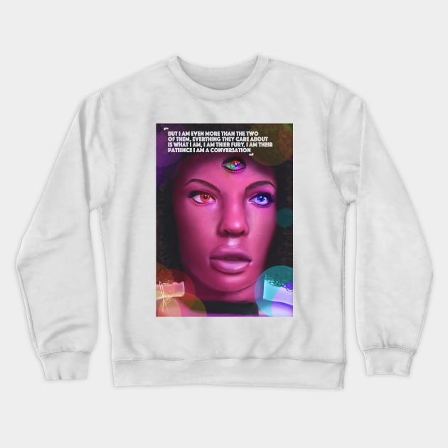 Garnet Portrait Crewneck Sweatshirt by Romeow